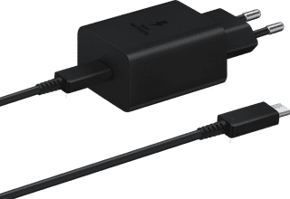 Samsung Super Fast Charging Ladegerät 45W + USB-C-Kabel 1,8 m Schwarz Kunststoff