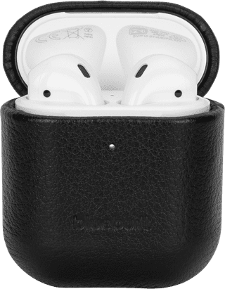 BlueBuilt Case für AirPods Gen. 1/2 Leder Schwarz