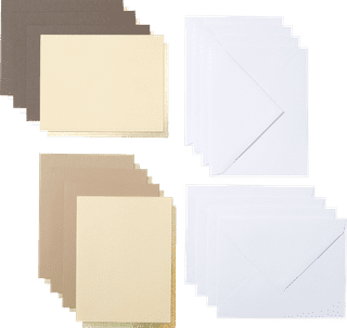 Cricut Cut-Away Cards Neutrals A2 (10,8 cm x 14 cm) 8er-Pack