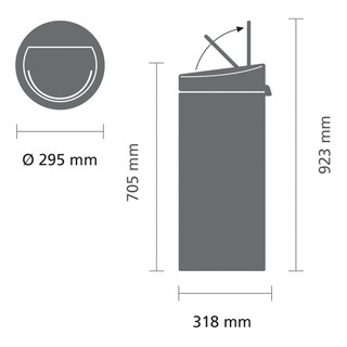 Brabantia Touch Bin 30L Soft Beige