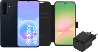 Samsung Galaxy A57 128GB Dunkelblau 5G + Basis-Zubehörset