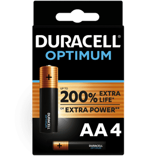 Duracell Alkaline Optimum AA batteries 4 units