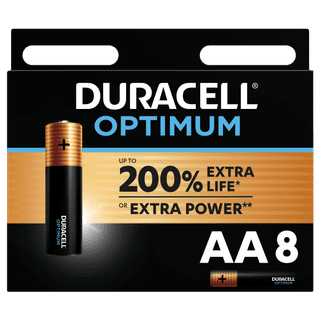 Duracell Alkaline Optimum AA batteries 8 units
