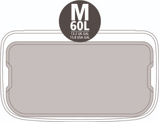 Brabantia Bo Touch Bin Hi Abfalleimer 60 Liter mit Inneneimer Matt Steel Fingerprint Proof