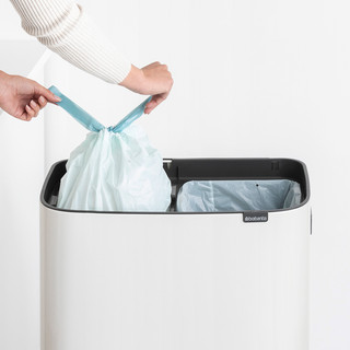 Brabantia Bo Touch Bin Hi Abfalleimer 2 x 30 Liter White