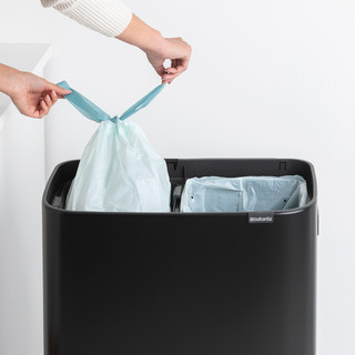 Brabantia Bo Touch Bin Hi Abfalleimer 2 x 30 Liter Matt Black