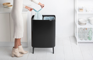 Brabantia Bo Touch Bin Hi Abfalleimer 2 x 30 Liter Matt Black