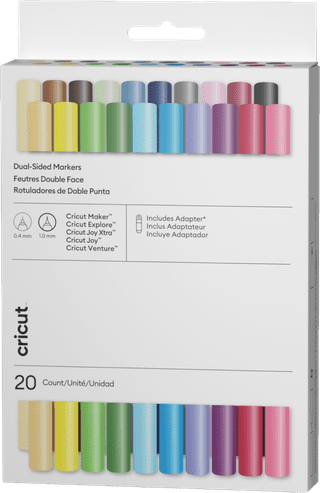 Cricut Dual-Sided Markers Ultimate (Set of 20) + Adapter