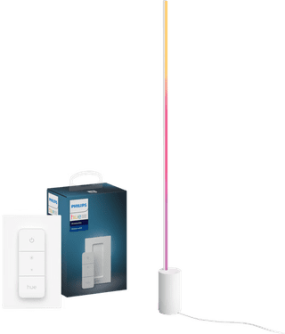 Philips Hue Gradient Signe White & Color Stehleuchte Weiß + Dimmer