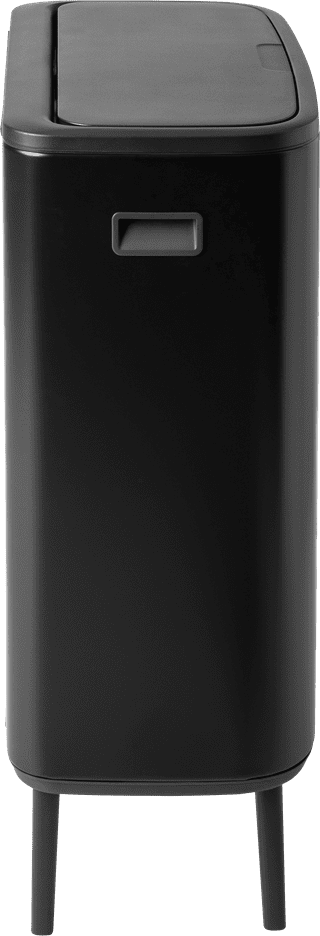 Brabantia Bo Touch Bin Hi Mülleimer 60 Liter mit Kunststoff Inneneimer - Matt Black