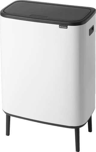Brabantia Bo Touch Bin Hi Abfalleimer 2 x 30 Liter White
