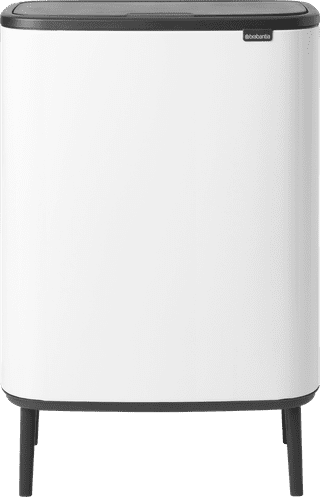 Brabantia Bo Touch Bin Hi Abfalleimer 2 x 30 Liter White