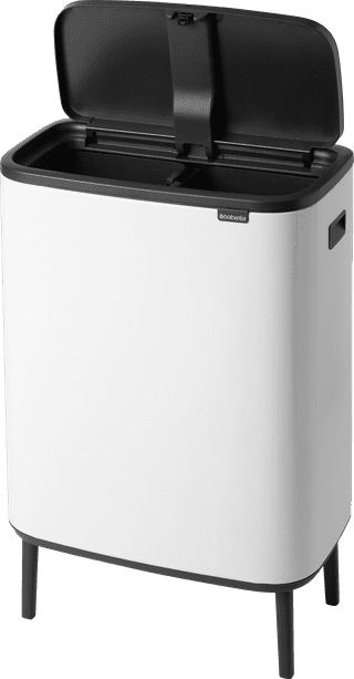 Brabantia Bo Touch Bin Hi Abfalleimer 2 x 30 Liter White