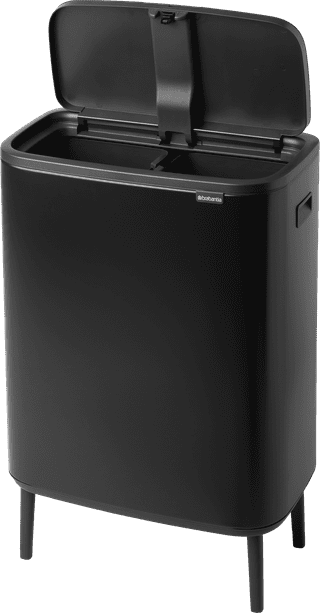 Brabantia Bo Touch Bin Hi Abfalleimer 2 x 30 Liter Matt Black