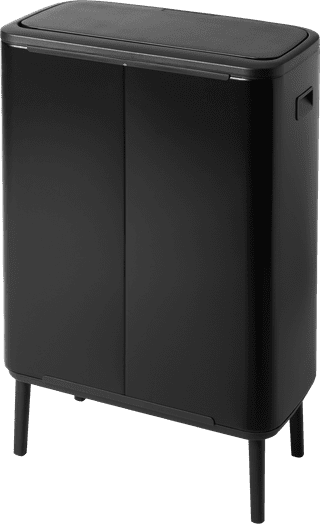 Brabantia Bo Touch Bin Hi Abfalleimer 2 x 30 Liter Matt Black