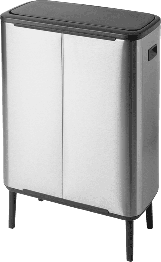 Brabantia Bo Touch Bin Hi Abfalleimer 2 x 30 Liter Matt Steel Fingerprint Proof