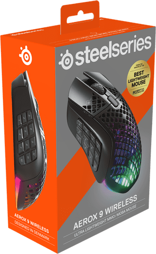 SteelSeries Aerox 9 Kabellose Gaming-Maus Schwarz