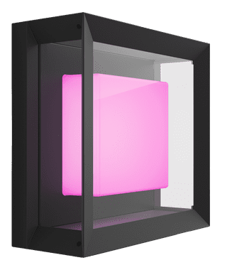 Philips Hue Econic Wall Lamp White and Color Black Modern