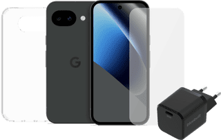 Google Pixel 10a 256GB Schwarz 5G + Komplettes Zubehörset