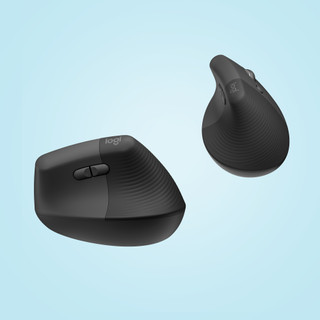 Logitech Lift Vertikale ergonomische Maus Schwarz