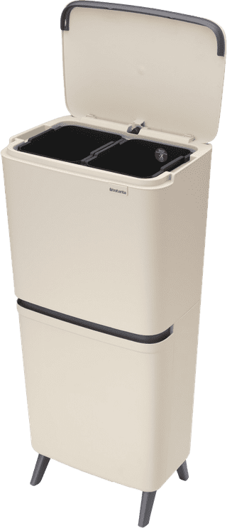 Brabantia SortUp Recycle Hi Mülleimer 25+10+10L Beige