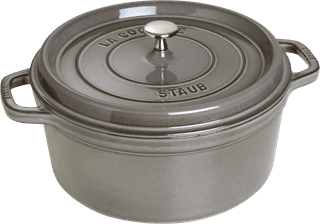 Staub Runder Schmortopf/Bräter 28 cm Graphitgrau