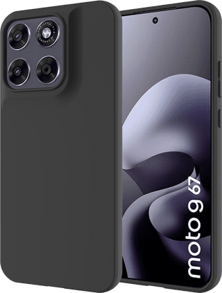 Just in Case Soft Design Motorola Moto G67 / G77 / G87 Backcover Schwarz