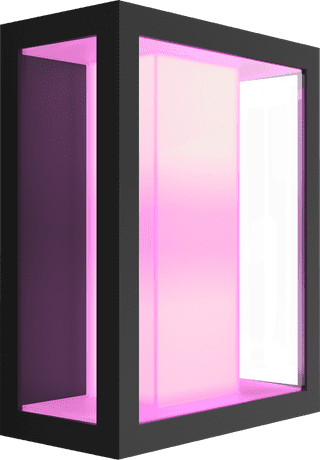 Philips Hue Impress Wandleuchte White & Color Schwarz breit