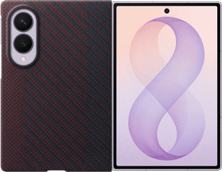 Samsung Galaxy Z Fold 8 Carbon Back Cover with Magnet Red