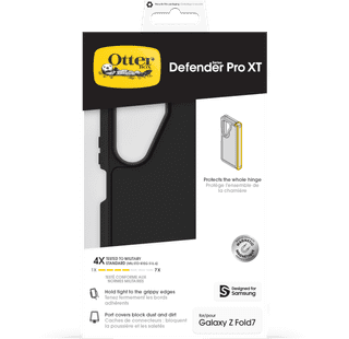 OtterBox Defender Samsung Galaxy Fold 7 Back Cover with Magnet Black