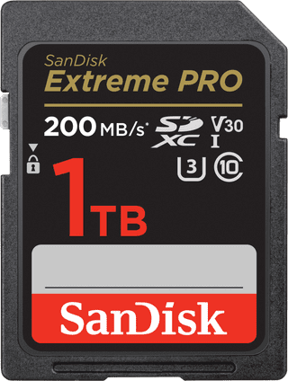 SanDisk SDXC Extreme Pro 1TB 140MB/s