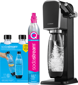 SodaStream ART Schwarz + 2 Flaschen