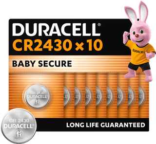 Duracell Specialty CR2430 lithium button cell batteries 3V 10 pieces