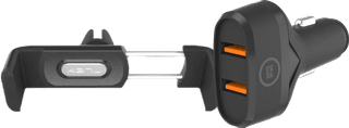 Kenu Handyhalterung Auto Lüftungsschlitze + BlueBuilt Autoladegerät Quick Charge 18W