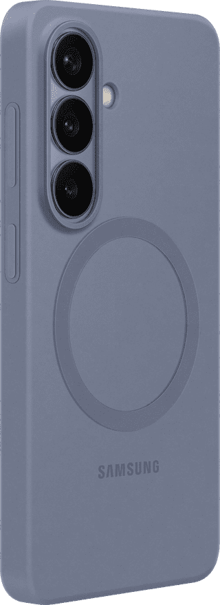 Samsung Galaxy S26 Silicone Back Cover with Magnet Purple