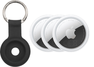Apple AirTag 2 (3er-Pack) + BlueBuilt Apple AirTag Schlüsselanhänger