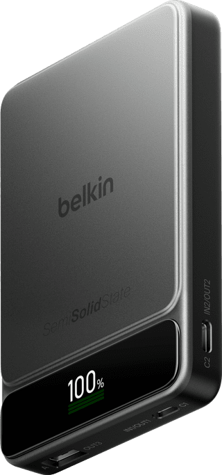 Belkin Powerbank 10.000 mAh mit Schnellladefunktion 45 Watt Schwarz