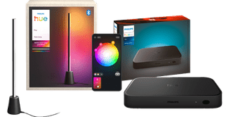 Philips Hue Play Tischleuchte White & Color + HDMI Sync Box 8K