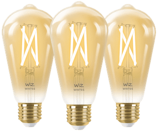 WiZ Smarte Filamentlampe Edison 3er-Pack - Warm- bis kaltweißes Licht - E27