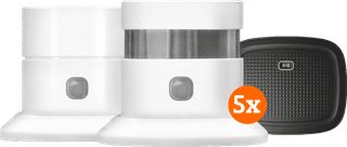 KlikAanKlikUit ZSDR-850 (3 Jahre) 5er-Pack + Kohlenmonoxidmelder + Smart Bridge