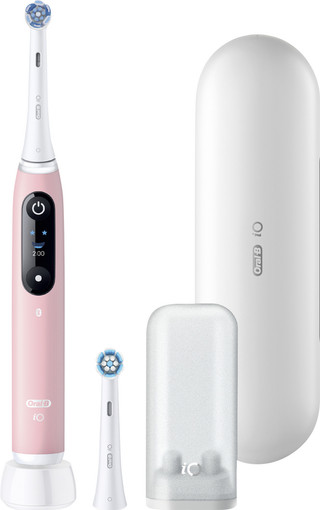Oral-B iO Series 6N Hellrosa + zusätzliche iO Sanfte Reinigung Aufsteckbürste