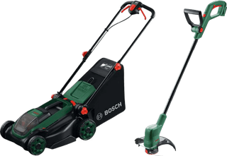 Bosch Rotak 18V2-38 (ohne Akku) + Bosch Easygrasscut 18 (ohne Akku)