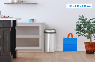 Brabantia Touch Bin 60L Stainless Steel Fingerprint-Proof