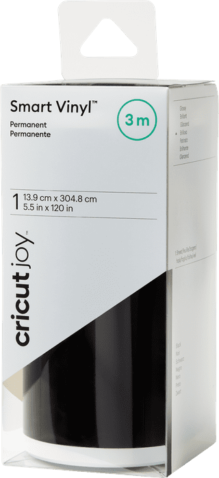 Cricut Joy Smart Vinyl Permanent Schwarz 14 cm x 300 cm