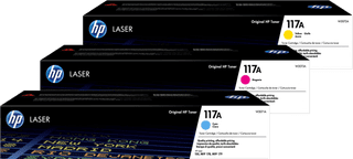 HP 117A Toner Farben Dreierpack