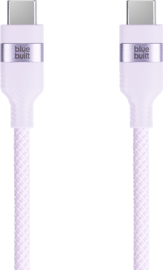 BlueBuilt USB-C-auf-USB-C-Kabel 1,5 m Nylon Lila