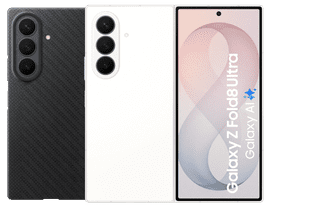 Samsung Galaxy Z Fold8 Ultra 512GB Weiß 5G + Carbon Backcover mit Magnet Schwarz
