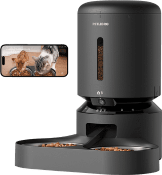 Petlibro Automatischer Futternapf mit Kamera Dual PLAF203 Schwarz