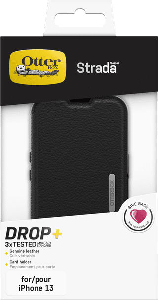 OtterBox Strada Apple iPhone 13 Book Case Leather Black