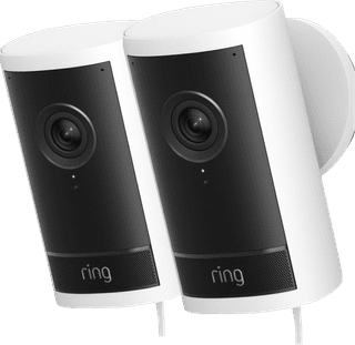 Ring Outdoor Camera Pro Stecker Weiß Doppelpack